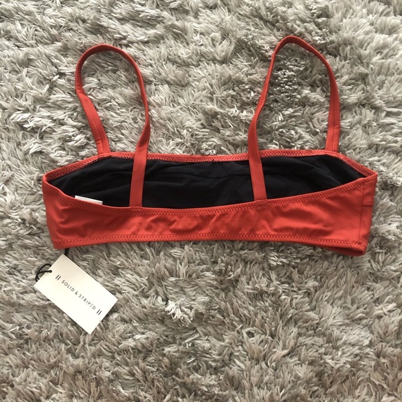 Solid & Striped Rust Colored Bikini Top Size Large - Picture 2 of 3
